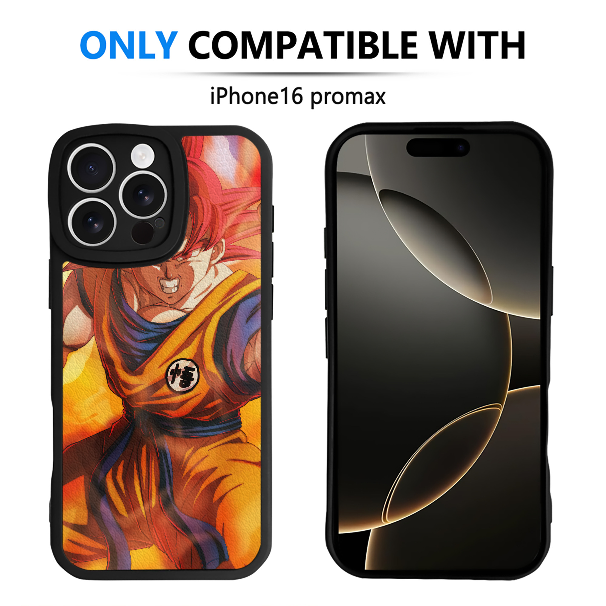 （画像用） ドラゴンボール DRAGON BALL 【iPhone 16シリーズ対応】シリコンスマホケース（レザー調） 材質：シリコン